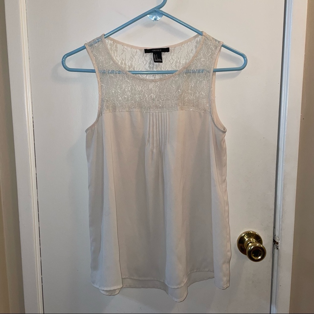 White Forever 21 Women’s Tank Top